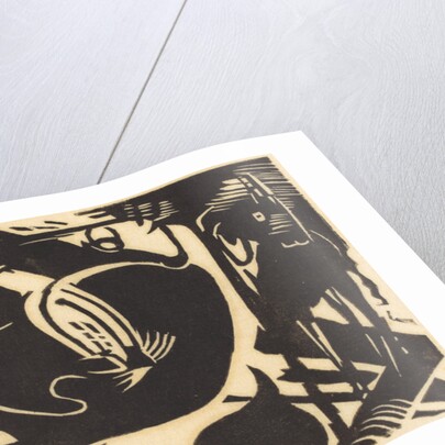 Two Mythical Animals, 1914 by Franz Marc