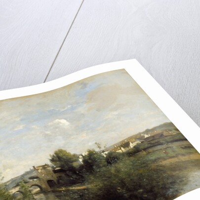 Seine and Old Bridge at Limay, 1872 by Jean Baptiste Camille Corot