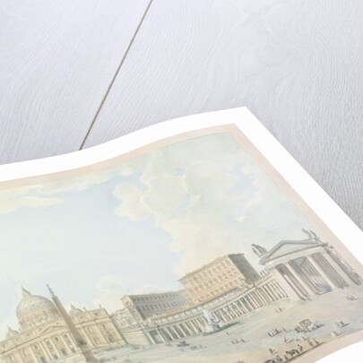 St. Peter's, the Basilica and the Piazza by Francesco Panini