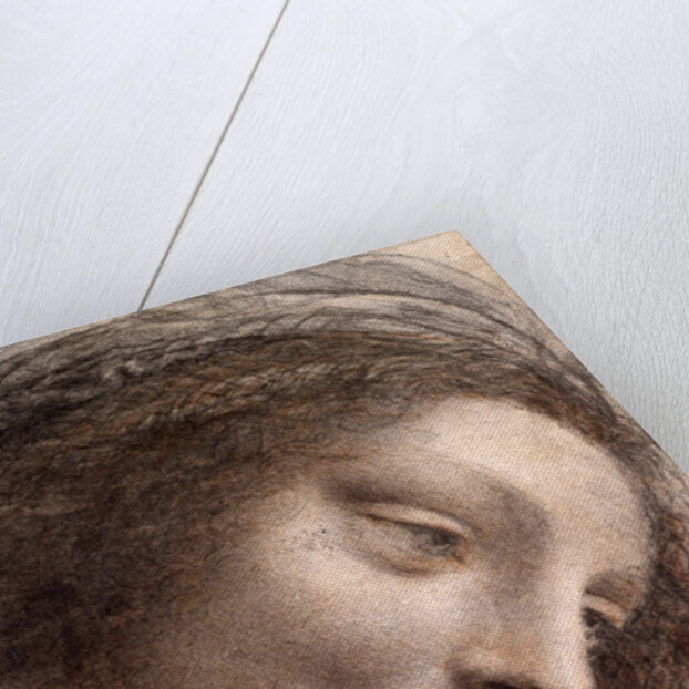 Head of Virgin, 1508-1512 by Leonardo da Vinci
