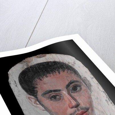 Portrait of a Youth with a Surgical Cut in one Eye, 190-210 AD by Roman Period Egyptian