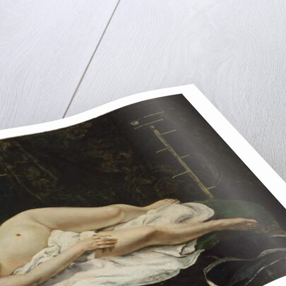 Woman with a parrot, 1866 by Gustave Courbet