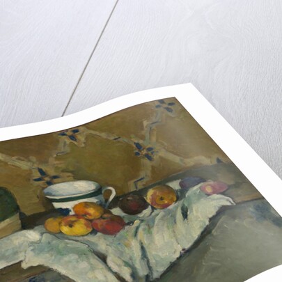 Still Life with Jar, Cup, and Apples, c.1877 by Paul Cezanne