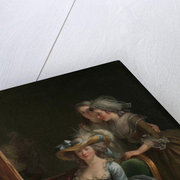 Self-Portrait with Two Pupils, Marie Gabrielle Capet and Marie Marguerite Carreaux de Rosemond, 1785 by Adelaide Labille-Guiard