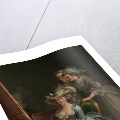 Self-Portrait with Two Pupils, Marie Gabrielle Capet and Marie Marguerite Carreaux de Rosemond, 1785 by Adelaide Labille-Guiard