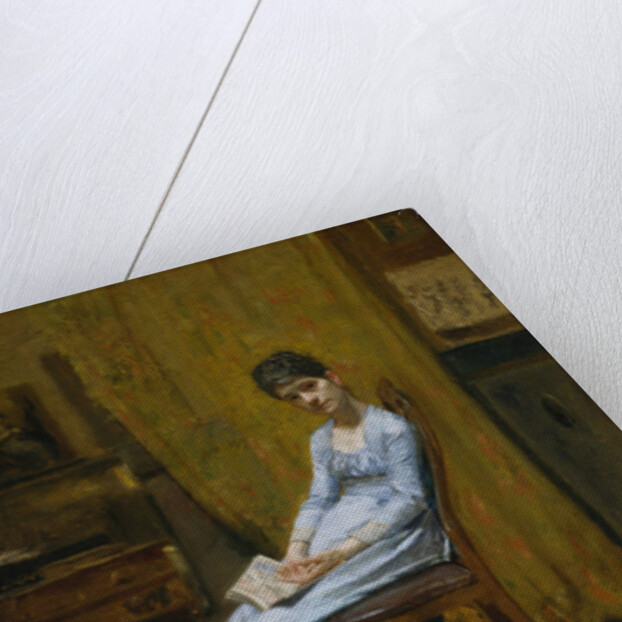 The Artist's Wife and His Setter Dog, c.1884-89 by Thomas Cowperthwait Eakins