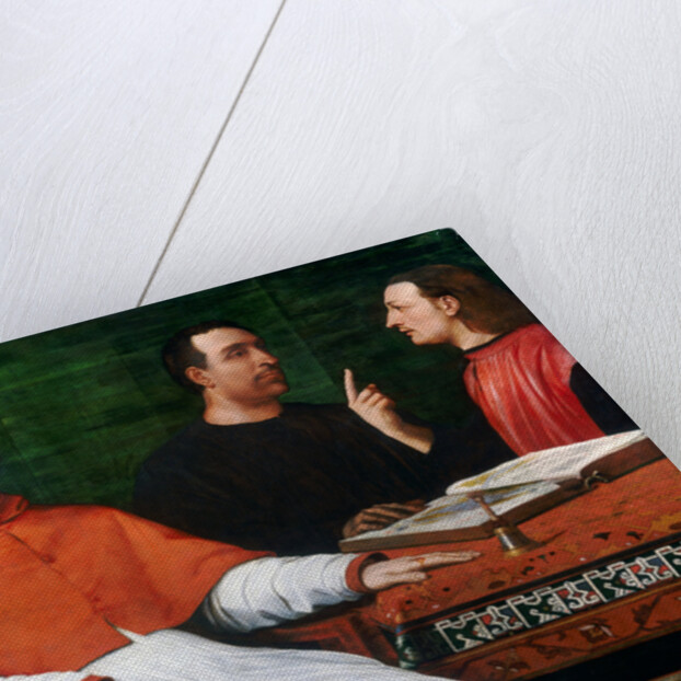 Cardinal Bandinello Sauli, His Secretary, and Two Geographers, 1516 by Sebastiano del (c.1485-1547) Piombo