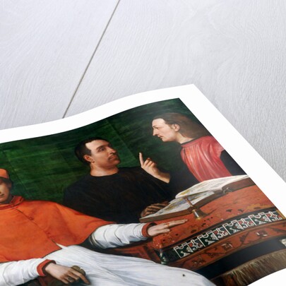 Cardinal Bandinello Sauli, His Secretary, and Two Geographers, 1516 by Sebastiano del (c.1485-1547) Piombo