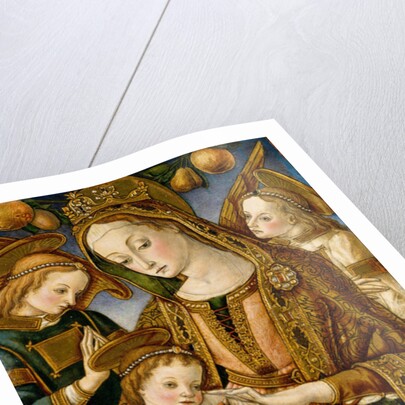Madonna and Child with Two Angels, c.1481-82 by Vittorio Crivelli