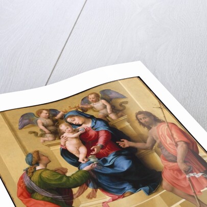 Madonna and Child Enthroned with Saints Mary Magdalen and John the Baptist, c.1523 by Giuliano Bugiardini