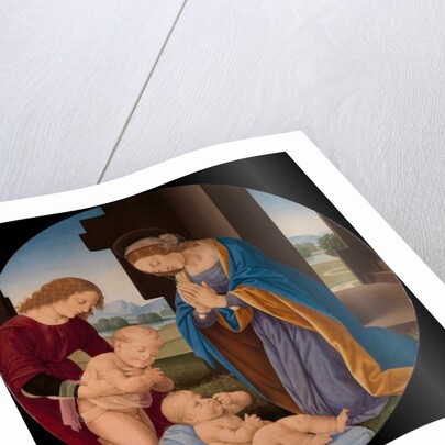 Madonna Adoring the Child with the Infant Saint John the Baptist and an Angel, c.1492 by Lorenzo di Credi