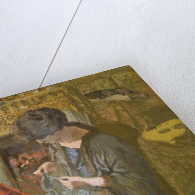 The Small Drawing-Room: Mme Hessel at Her Sewing Table, 1917 by Edouard Vuillard