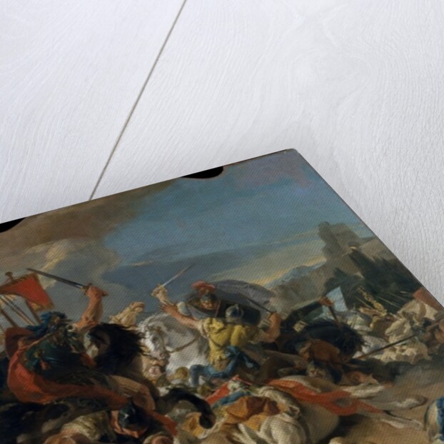 The Battle of Vercellae, 1725-29 by Giovanni Battista (1696-1770) Tiepolo