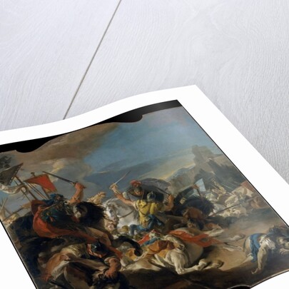 The Battle of Vercellae, 1725-29 by Giovanni Battista (1696-1770) Tiepolo