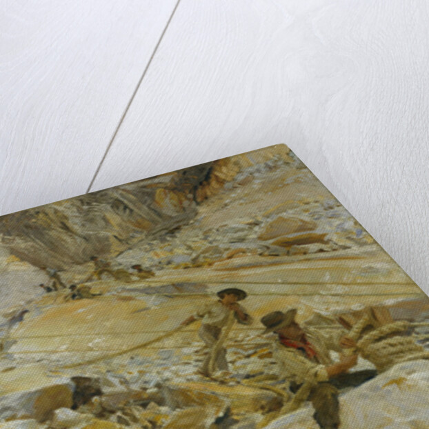 Bringing Down Marble from the Quarries to Carrara, 1911 by John Singer Sargent