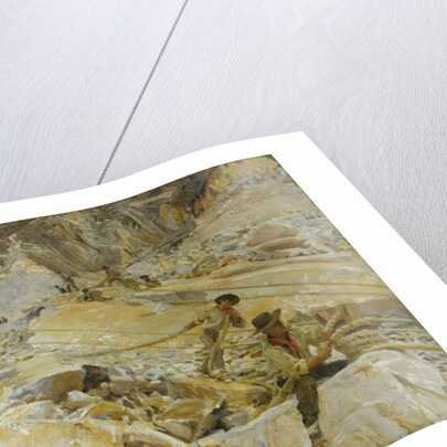Bringing Down Marble from the Quarries to Carrara, 1911 by John Singer Sargent