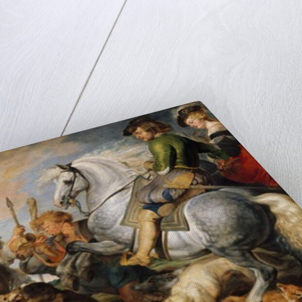 Wolf and Fox Hunt, c.1616 by Peter Paul (and studio) Rubens