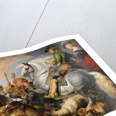 Wolf and Fox Hunt, c.1616 by Peter Paul (and studio) Rubens