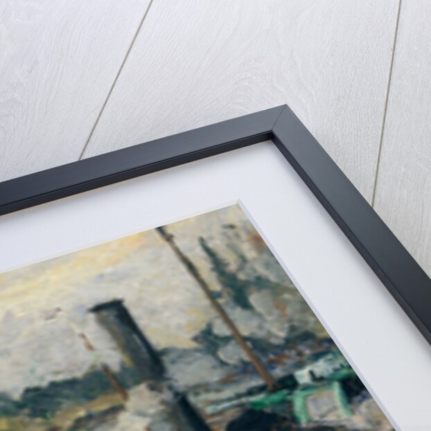 Barges at Pontoise, 1876 by Camille Pissarro