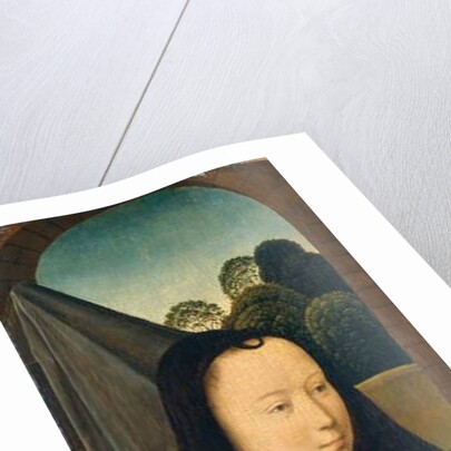 Young Woman with a Pink, c.1485-90 by Hans Memling