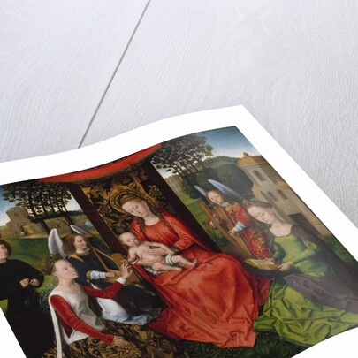 Virgin and Child with Saints Catherine of Alexandria and Barbara, 1480 by Hans Memling