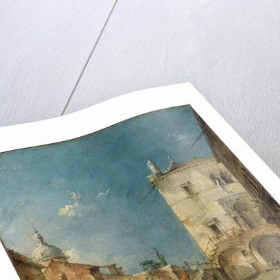 Imaginary View of a Venetian Square or Campo, c.1780 by Francesco Guardi