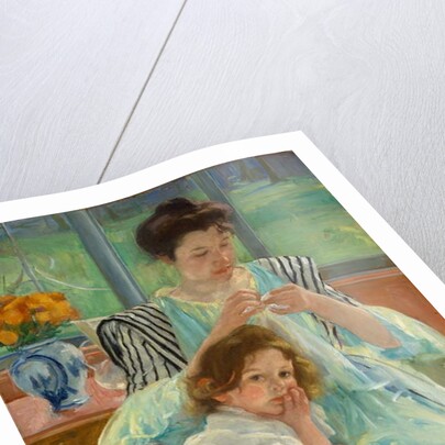 Young Mother Sewing, 1900 by Mary Stevenson Cassatt