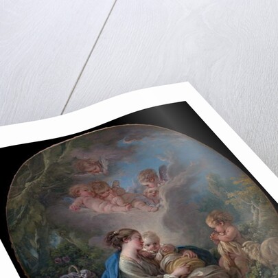 Virgin and Child with the Young Saint John the Baptist and Angels, 1765 by Francois Boucher