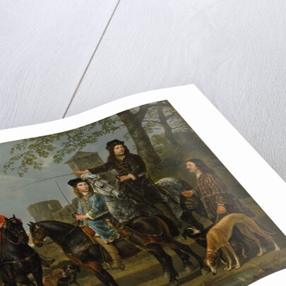 Equestrian Portrait of Cornelis and Michiel Pompe van Meerdervoort with their Tutor and Coachman, Starting for the Hunt, c.1652-53 by Aelbert Cuyp