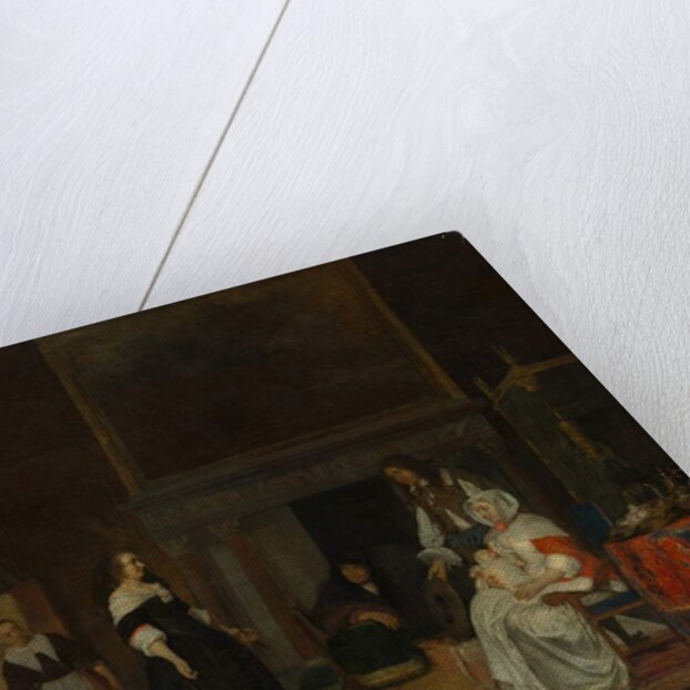 The Visit to the Nursery, 1661 by Gabriel Metsu