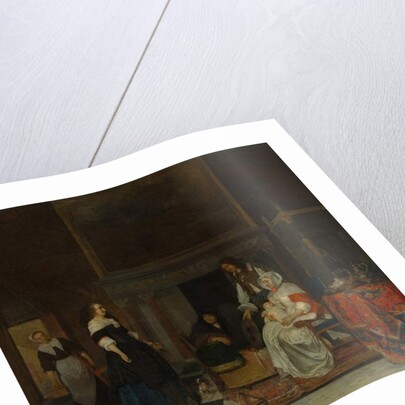 The Visit to the Nursery, 1661 by Gabriel Metsu