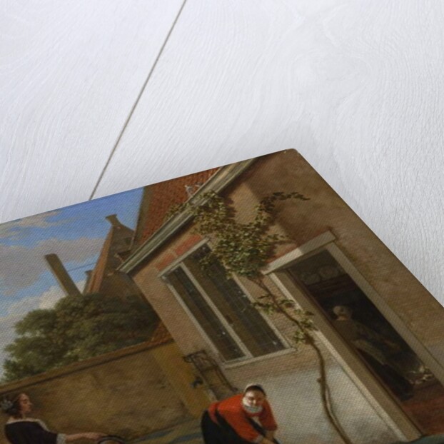 Scene in a Courtyard, early 1660s by Ludolf de Jongh