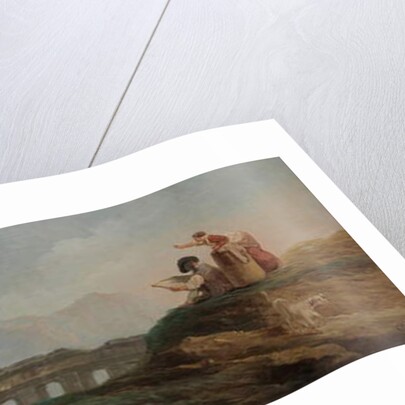 A Colonnade in Ruins by Hubert Robert