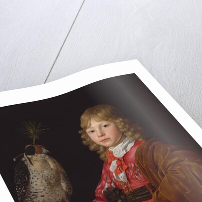 Portrait of a Boy with a Falcon by Wallerant Vaillant