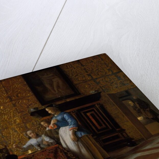 Leisure time in an elegant Setting, c.1663-65 by Pieter de Hooch