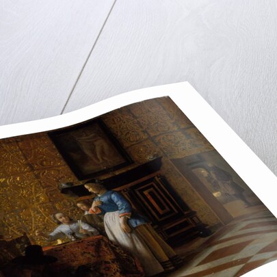 Leisure time in an elegant Setting, c.1663-65 by Pieter de Hooch