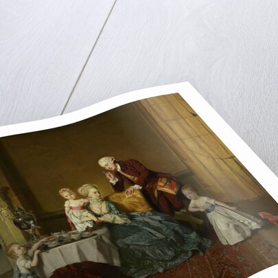 John, Fourteenth Lord Willoughby de Broke, and His Family, c.1766 by Johann Zoffany