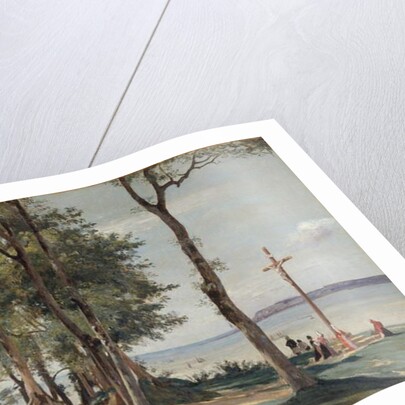 Honfleur: Calvary, c.1830 by Jean Baptiste Camille Corot