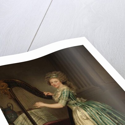 Self-Portrait with a Harp, 1791 by Rose Adelaide Ducreux