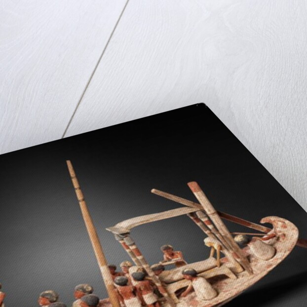 Model Sailing Boat Transporting a Mummy, c.1900–1885 BC by Egyptian 12th Dynasty