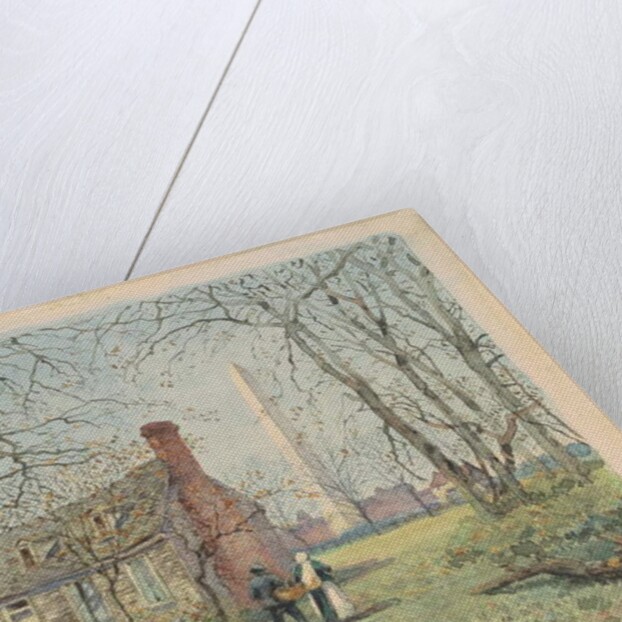 David Burns's Cottage and the Washington Monument, Washington D.C., 1892 by Walter Paris