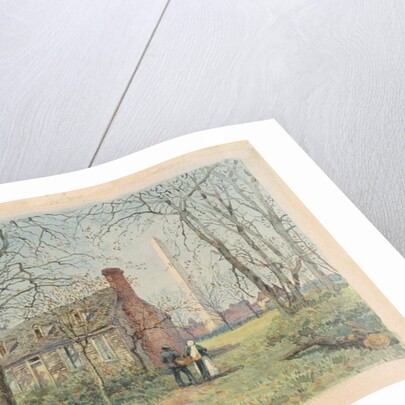 David Burns's Cottage and the Washington Monument, Washington D.C., 1892 by Walter Paris