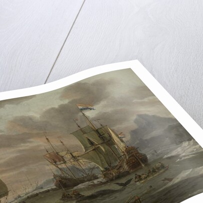 Whaling Grounds in the Arctic Ocean, 1665 by Abraham Storck