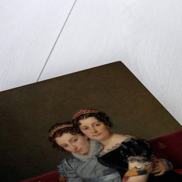 Portrait of the Sisters Zénaïde and Charlotte Bonaparte, 1821 by Jacques Louis David