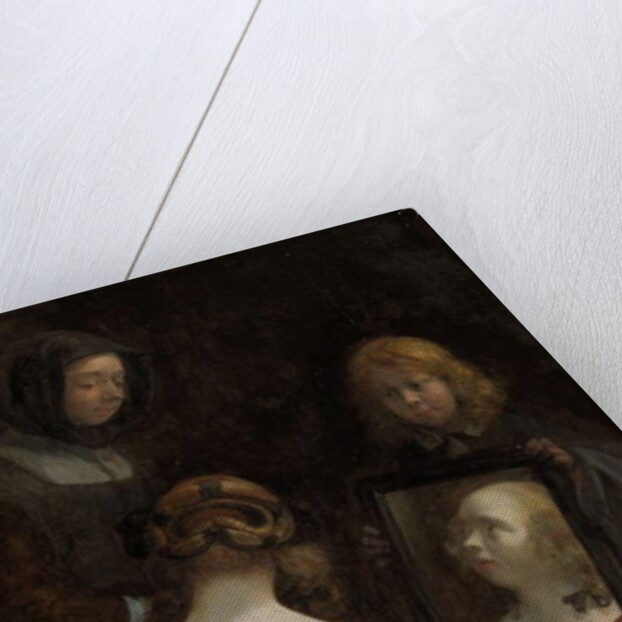 Woman at a Mirror, c. 1652 by Gerard ter Borch or Terborch