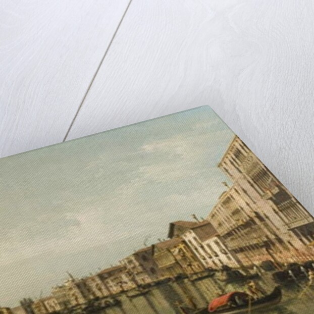 View of Grand Canal with the Palazzi Foscari and Moro Lin by Bernardo Bellotto