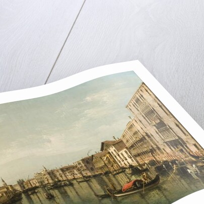 View of Grand Canal with the Palazzi Foscari and Moro Lin by Bernardo Bellotto