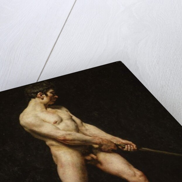 Study of a nude man, c.1810-20 by French School