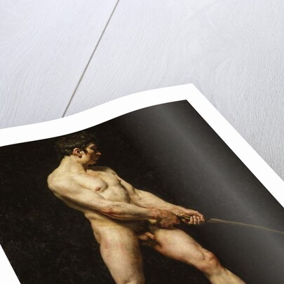 Study of a nude man, c.1810-20 by French School