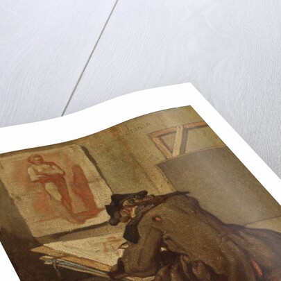 Young Student Drawing by Jean-Baptiste Simeon Chardin